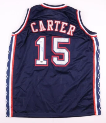 Vince Carter Signed Nets Jersey (PSA & Mounted Memories) 22 Year NBA Veteran - Image 1 of 4