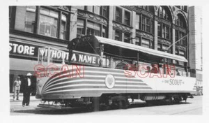 2A672 RP 1940s/50s KANSAS CITY PUBLIC SERVICE CO RAILWAY SIGHTSEEING CAR SCOUT - Picture 1 of 1