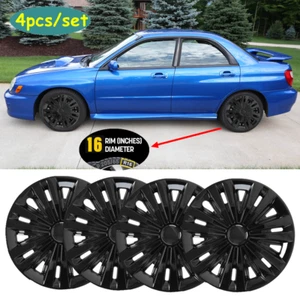 16" Set of 4 Wheel Covers Hub Caps fits R16 Tire & Steel Rim For Subaru Impreza - Picture 1 of 13