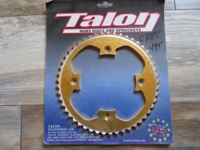 Piñón trasero TALON TR132-49T (420) ranura Lite HONDA CRF150F CR80 CR85 B/W OM22 Foto 1 de 2