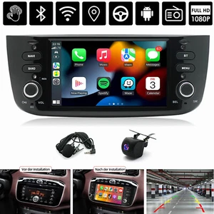 6.2'' Android 13.0 Carplay Für Fiat Grande Punto Linea EVO Autoradio GPS Navi EQ - Bild 1 von 14