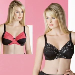 Love Love Curves Sabina Full Coverage Soft Cup Bra 116718-J (46 & 48D) - Picture 1 of 3