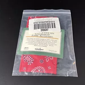 Longaberger Medium Handle Tie Backyard Bandanna Western Country Fabric Accessory - Picture 1 of 5