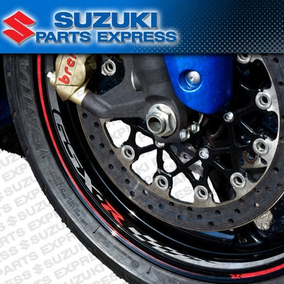 NUEVO GENUINO SUZUKI GSX-R GSXR 600 750 1000 CALCOMANÍAS DE LLANTA PEGATINAS 990D0-RUEDA-GSX Foto 1 de 4