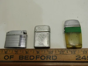 3 OLD  CIGARETTE POCKET LIGHTERS COLLECTIABLE - Picture 1 of 2