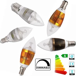 E14 B15 B22 E27 Dimmable 6W 8W 10W LED Chandelier Candle Light Bulb Lamp AC220V - Picture 1 of 16