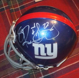 RASHAD JENNINGS New York Giants Autographed Mini Helmet including BDS COA #2583 - Picture 1 of 3