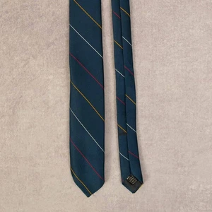 Vintage 1990s Striped Tie Navy Blue Hennessy - Picture 1 of 6
