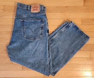 Vintage Levis 505 Jeans Herren 42x32 Blau Regular Fit Straight Leg Medium Wash - Bild 1 von 13