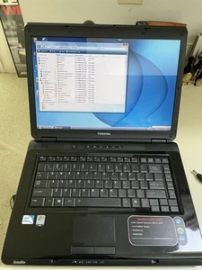 Great Toshiba Satellite Laptop L305-S5955 Intel 2.20Ghz, 160g 2GB Win Vista - Picture 1 of 9