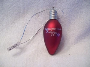 Vtg Bath & Body Works Lightbulb Ornament 2000 - Picture 1 of 2