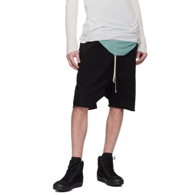 Rick Owens Wool Cotton Drwastring Shorts - Men's - Size: 56 - Image 1 of 4