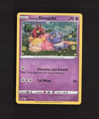 Galarian Slowpoke SWSH126 Sword & Shield Black Star Promo Holo Pokemon Card LP - Image 1 of 4