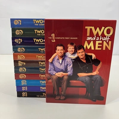 Two and a Half Men The Complete Series DVD Set NO BOX Seasons 1-12 Warner Bros - Image 1 of 4