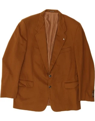 YVES SAINT LAURENT Mens 2 Button Blazer Jacket IT 56 3XL Brown Virgin Wool MU01 - Image 1 of 3