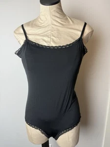 Body Gap XL Negro Encaje Ribete Correa Ajustable Entrepierna a Presión - Imagen 1 de 11