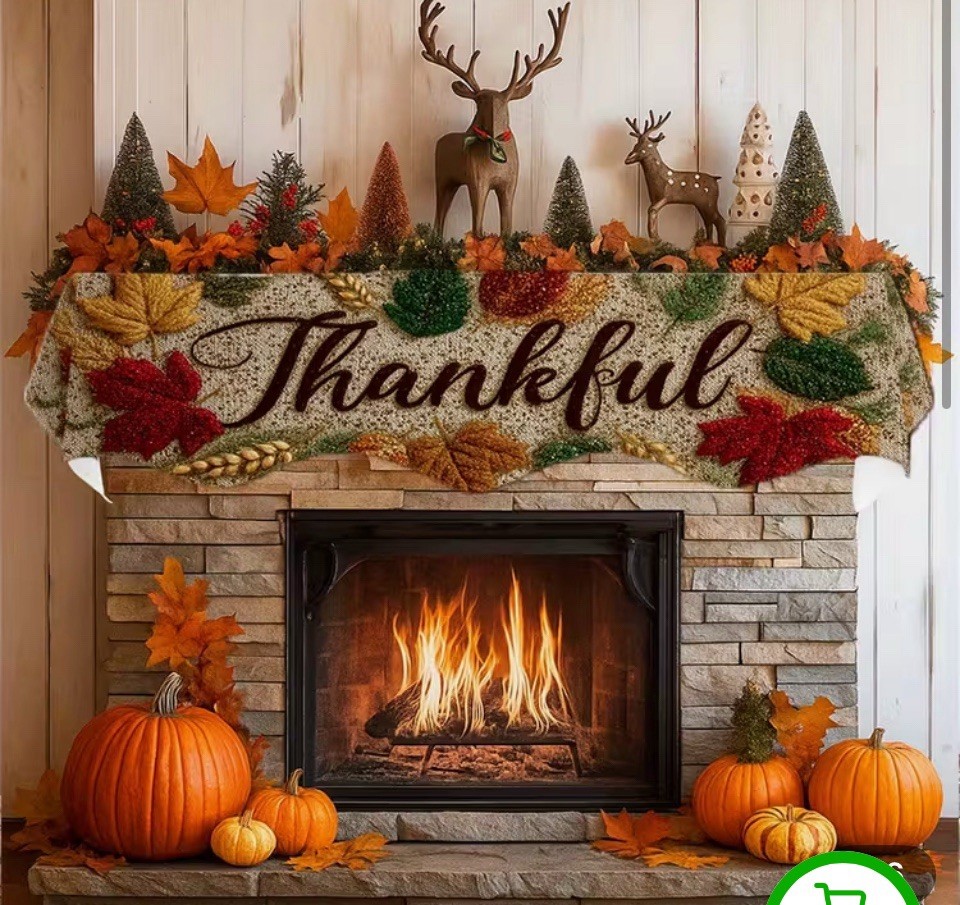 Fireplace Mantel Scarf Table Runner - Colorful Pencils Dog Paws Print, 70"x17" (Polyester, Seasonal Decor)