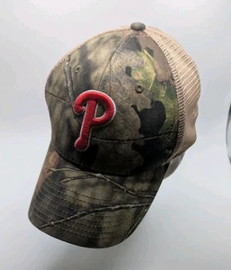 Cappello berretto Philadelphia Phillies maglia mimetica camionista preferito dai fan  - Foto 1 di 7