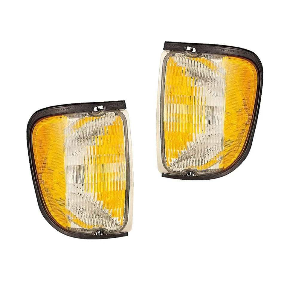 Juego de pares de luces de señalización lateral de estacionamiento para 92-03 Ford Econoline izquierda y derecha Foto 1 de 1