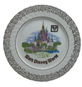 WALT DISNEY WORLD PLATE Cinderella Castle Original Made in Japan 6.5" Decor Vtg - Picture 1 of 5