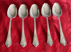 Gorham Silverplate Shelbourne lote de 5 cucharaditas 5 5/8" usado en excelente estado pulido - Imagen 1 de 4