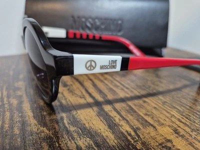 Gafas de sol Moschino ML50102SA redondas negras/rojas  Foto 1 de 4