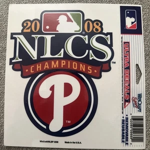 MLB Philadelphia Phillies 2008 NLCS Champions Multi-Use Decal Sticker Brand New - Picture 1 of 2