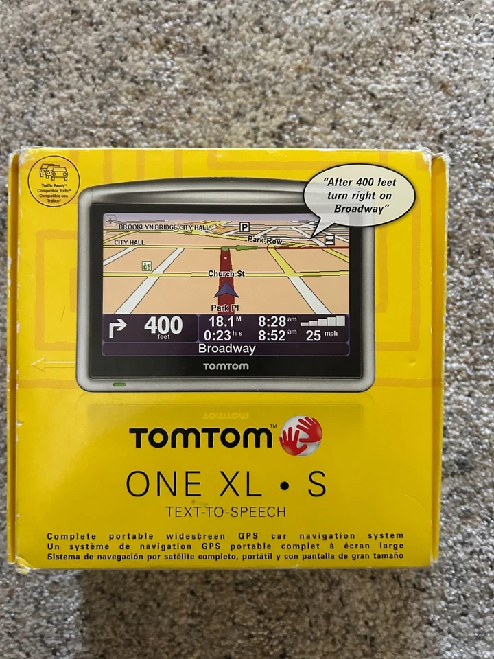 TomTom One XL S Text-to-Speech GPS Car Navigation Auto Directions New in Box - Image 1 of 1