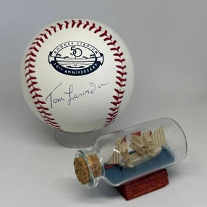Tom Lasorda signed Rawlings 50th Anniversary Dodgers Logo Baseball JSA COA A4151 - Picture 1 of 1
