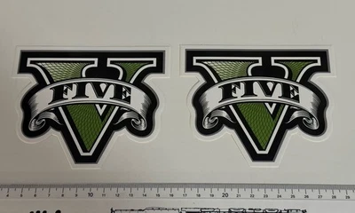 2 X Adesivi Auto GTA 5 - Grand Theft Auto V - Immagine 1 di 3