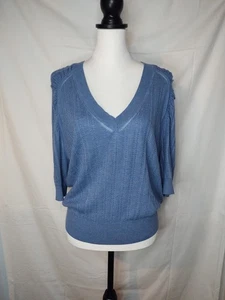 Maglione leggero WHBM misto cashmere manica a gomito taglia L - Foto 1 di 8