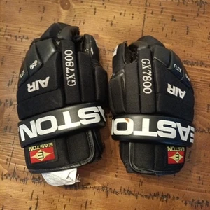 Guantes de hockey Easton AIR GX7800 negros vintage agarre flexible talla 14"? Todo negro - Imagen 1 de 7