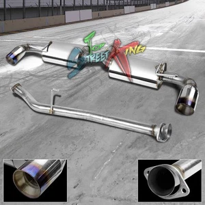 FOR MAZDA RX-8 SE3P RACING STAINLESS DUAL CATBACK EXHAUST 3.5"TITANIUM BURN TIP - Picture 1 of 1
