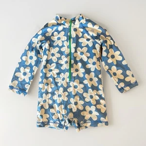 Primary Größe 18-24 Monate blau Blumen Rashguard Badeanzug - Bild 1 von 5