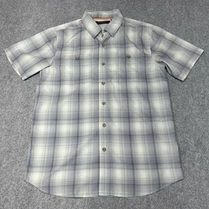 Ridgecut Toughwear Men's Size Medium Short Sleeve Shirt Vented Fishing Plaid - Picture 1 of 12