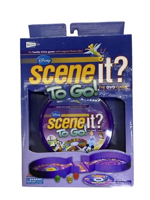DISNEY Scene It To Go DVD Trivia Travel Family Game MAGNETIC 2008 Brand New - Image 1 of 4