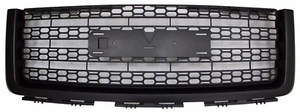 Front Grille for GMC Sierra Denali 2007-2013 New Style Matte Black Upper Grille - Picture 1 of 1