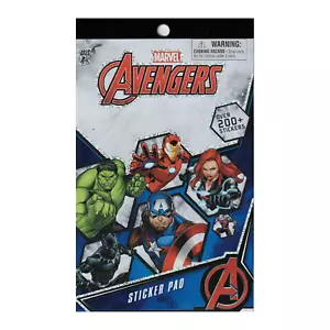 Marvel Avengers Sticker Booklet for Kids - 4 Sheets, Over 200 Stickers - Picture 1 of 4