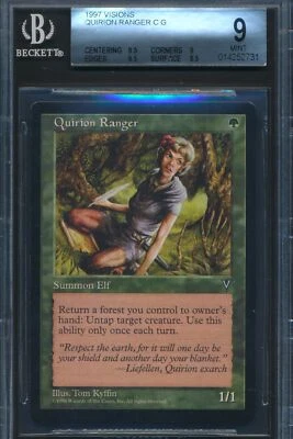 Visions Quirion Ranger BGS 9 Graded Magic MTG (2731) -magicgraders- - Image 1 of 3
