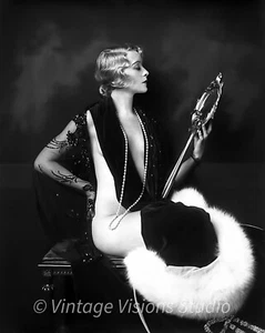 Flapper Girl - Ziegfeld Follies - Vintage años 20 - 16 x 20 FOTO PUBLICITARIA - Imagen 1 de 1