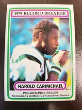 1980 Topps Harold Carmichael RECORD BREAKER card #2