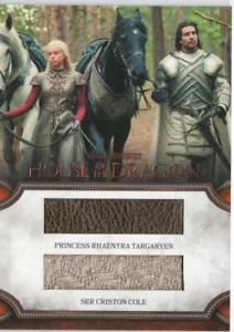 Game of Thrones House of the Dragon Season One Dual Relic DRC13 Rhaenyra Criston - Picture 1 of 2