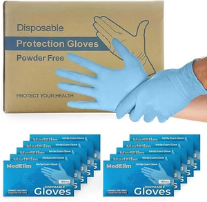 1000 Stück Nitril medizinische Handschuhe groß Einweg - Bild 1 von 10