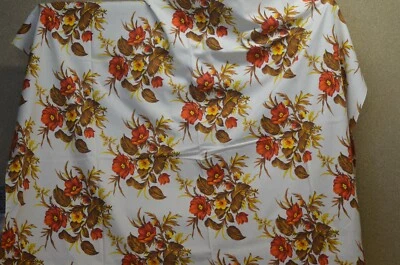 ANCIENNE NAPPE DE TABLE DECOR ROUGE DE NOEL ART DECO VICHY SHABBY - Photo 1/3