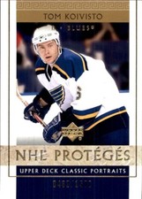 2002-03 Upper Deck Classic Portraits #127 Tom Koivisto RC ST. LOUIS BLUES