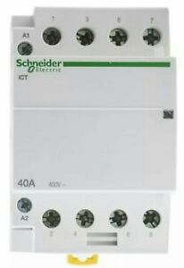 S172 Schneider Contactor 25 Amp 4 polos 4 N/c contactos ACTI 9 para borrar