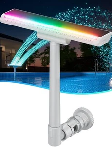 Luces solares para piscina subterránea solo para piscina subterránea, luz LED de 4 modos de 10 colores, und - Imagen 1 de 12