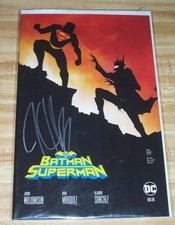Batman/Superman #1! (2019) Midtown Variant! Signed-Joshua Williamson! NM! COA!