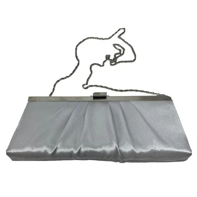 Bolso sin astillas vintage Gunne Sax brillante cadena astilla correa para el hombro tela noche Foto 1 de 4