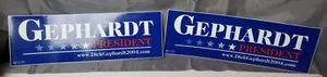 (2) Dick Gephardt 2004 for President Bumper Stickers 2004 - Picture 1 of 2